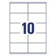Etikett AVERY 3425 105x57mm univerzális 1000 címke/doboz 100 ív/doboz