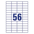 Etikett AVERY 3668 52,5x21,2mm univerzális 5600 címke/doboz 100 ív/doboz