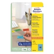 Etikett AVERY L6039-20 45,7x21,2mm univerzális visszaszedhető kék 960 címke/doboz 20 ív/doboz