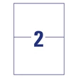 Etikett AVERY L8002-10 210x148mm antimikrobiális fehér 20 címke/doboz 10 ív/doboz