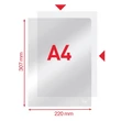Genotherm "L" ESSELTE A/4 105 mikron luxus víztiszta 100 darabos