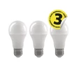 LED izzó EMOS E27 9,5W meleg fény 2700K 3 darabos