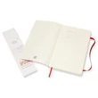Notesz vonalas MOLESKINE QP616F2 "L" puhafedeles skarlát piros