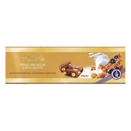 Csokoládé LINDT Gold Traube-nuss mogyorós-mazsolás tejcsokoládé 300 g