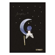 Füzet sima STREET A/4 54 lapos Black&Gold