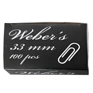 Gemkapocs WEBER`S 33mm nikkel 100 darabos