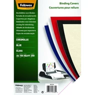 Hátlap FELLOWES Chromolux A/4 250 g fényes kék 100/csom