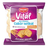 Háztartási keksz DETKI Vitál CukorStop teljes kiőrlésű 180 g