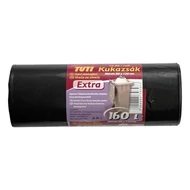 Szemeteszsák TUTI 160L köthető füles Extra 10 darabos