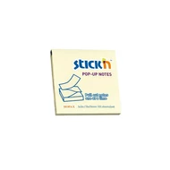 Öntapadós jegyzettömb STICK`N 76x76mm z-hajtott sárga 100 lap