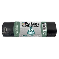 Szemeteszsák FORTUNA 10L fekete 45x50 cm 20 darabos