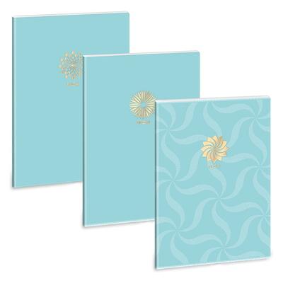 Füzet ARS UNA A/4 40 lapos Extra kapcsos sima Soft Touch Turquoise Spring