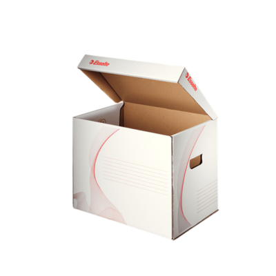 Archiváló konténer ESSELTE Standard karton felfelé nyíló fehér 398x302x280mm