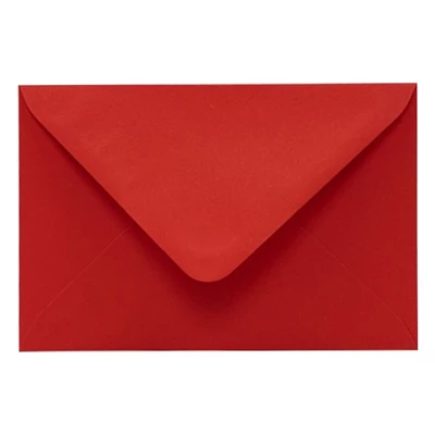 Boríték színes KASKAD LC/6 enyvezett 114x162mm 29 vörös 50 darabos