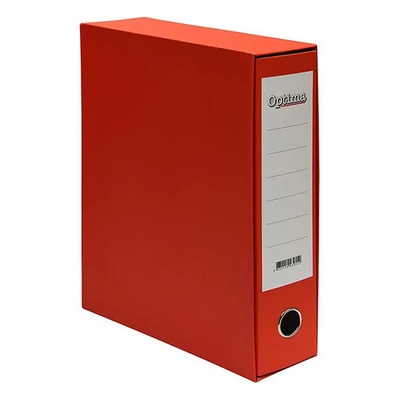 Iratrendező tokos OPTIMA A/4 80mm piros