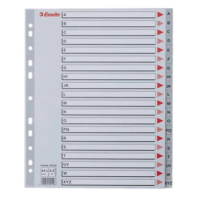 Regiszter ESSELTE A/4 műanyag maxi A-Z