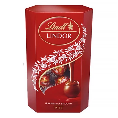 Csokoládé LINDT Lindor Milk golyók díszdobozban 200 g