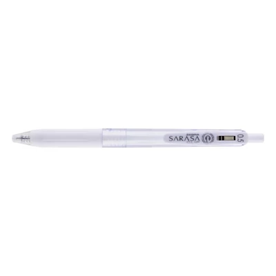 Zseléstoll ZEBRA Sarasa Clip Milk nyomógombos 0,5 mm pasztell fehér
