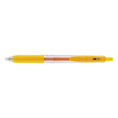 Zseléstoll ZEBRA Sarasa nyomógombos 0,5 mm sárga